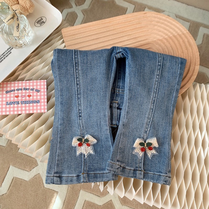 Jeans para niñas primavera y otoño 2026 jeans delgados para niñas jeans elásticos para niñas image 3