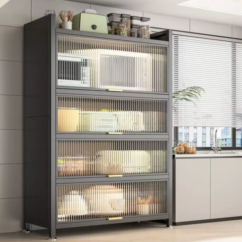 Очень толстый буфет, прочный шкаф для хранения, кухонная полка для хранения, шкаф для микроволновой печи, бытовой шкаф для хранения с откидной крышкой