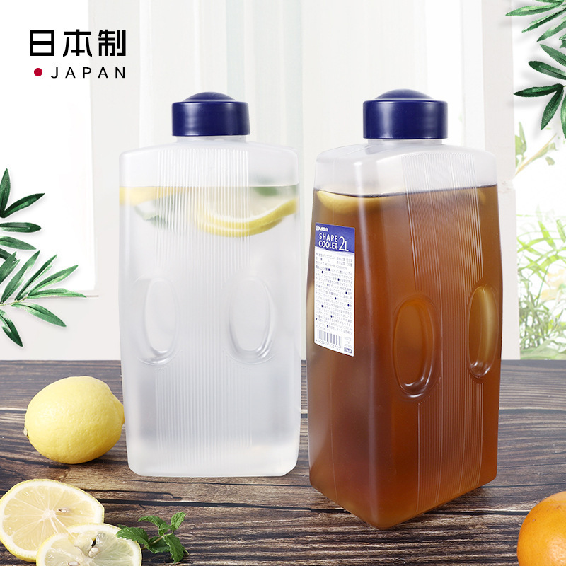 Japan imported refrigerator cold water bottle household cold water bottle high temperature resistant cold bubble pot large capacity fruit tea beverage bucket Cup