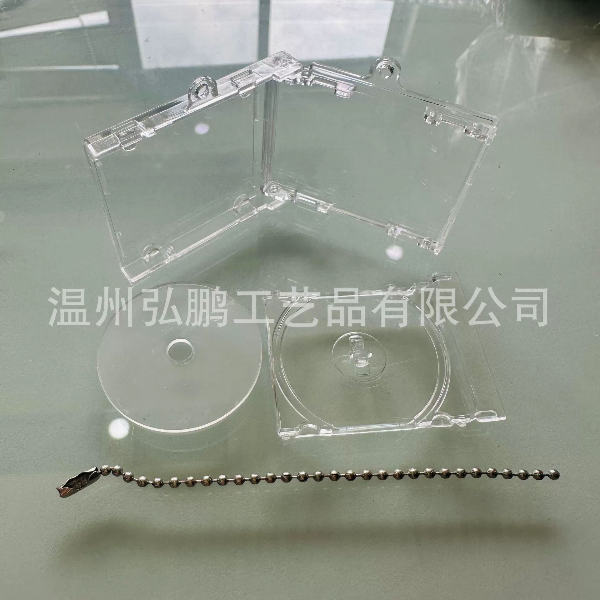 Induction Keychain Pendant, NFC DIY Case 53×45×8 mm, Empty Box with Chain or Clasp
