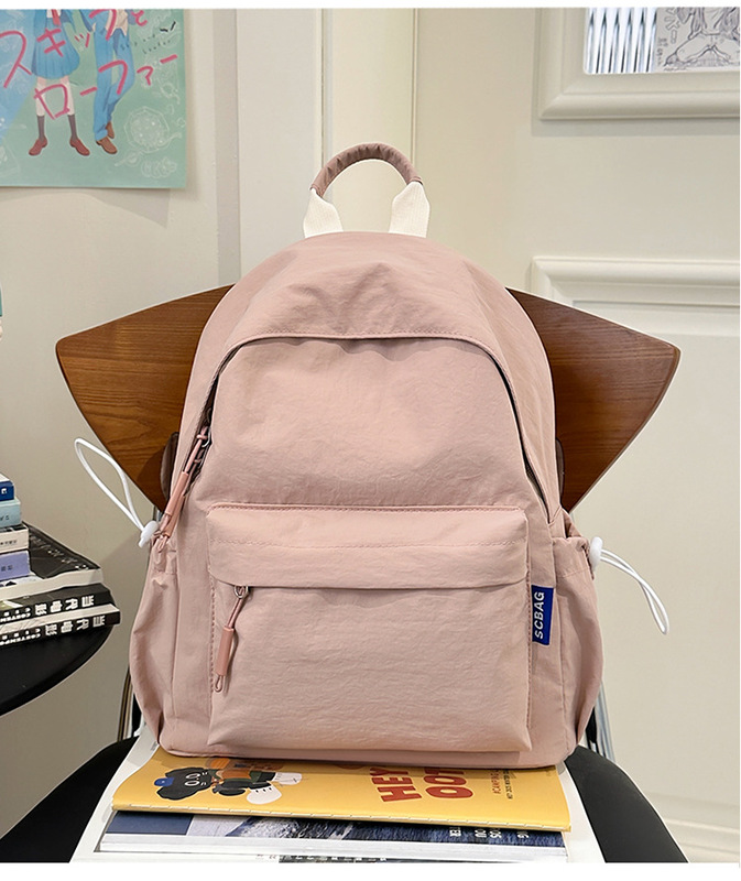 インス風 和風 ソフトガール スクールバッグ レディース 韓国版 無地 万能ガール バックパック 中学生 高校生 バックパック|undefined