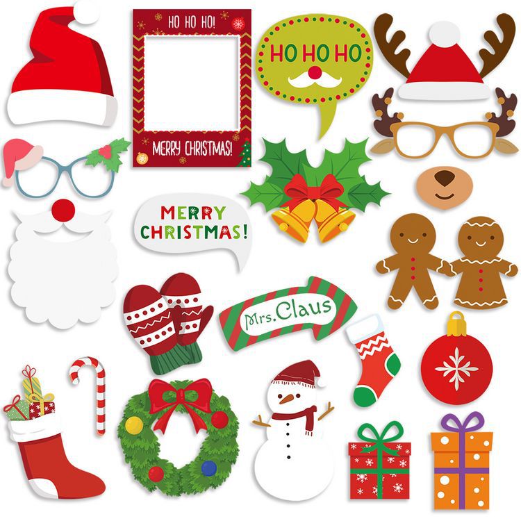 Christmas Cute Streetwear Christmas Hat Christmas Socks Snowman Paper Party Photography Props display picture 1