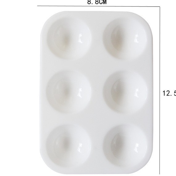 6구 직사각형 팔레트 [손잡이 없음]