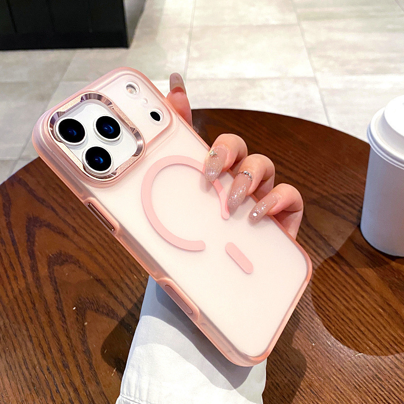 日韩ins新款冰甲双色iphone17pro max手机壳肤感电镀16pro全包15p|undefined