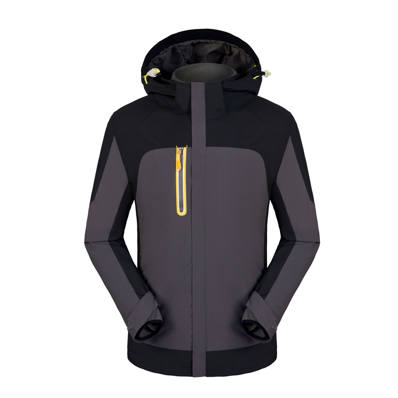 Ropa de trabajo al aire libre chaqueta de tres en uno personalizado impreso bordado LOGO forro polar de doble uso ropa de trabajo de invierno personalizado