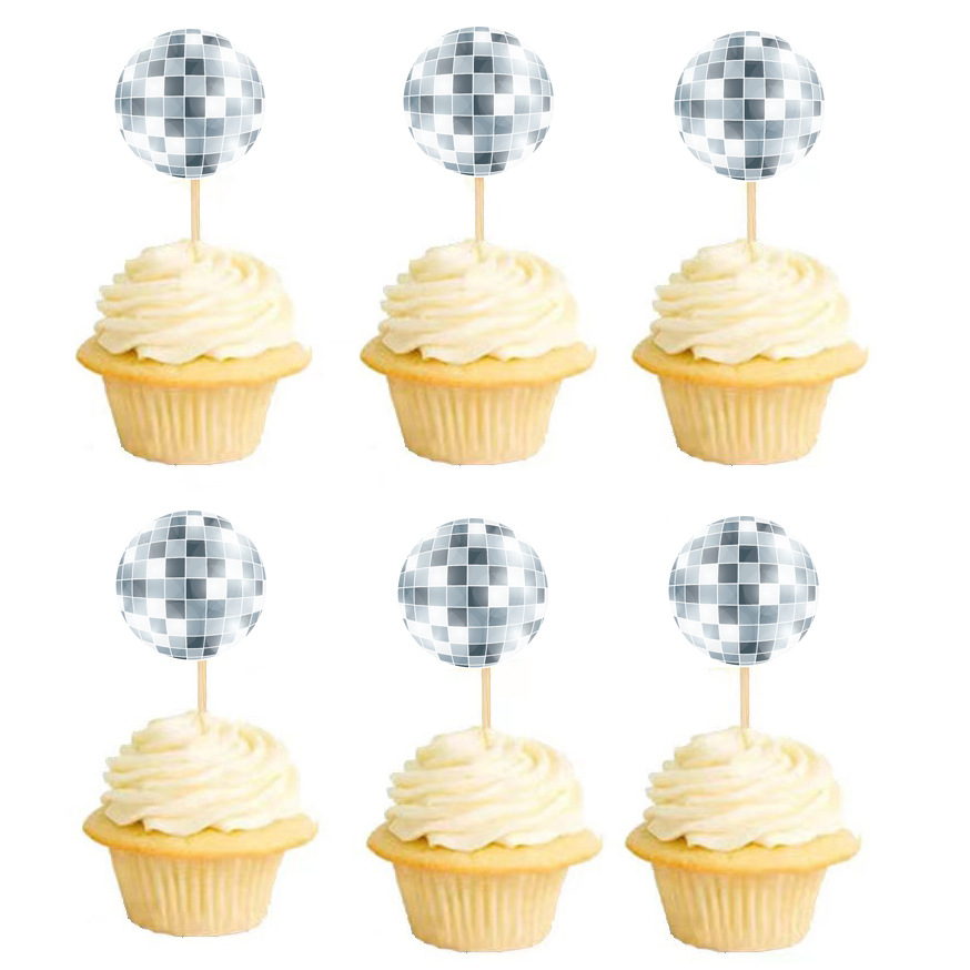 Amazon desechable palo de frutas palo pastel tarjeta disco carnaval fiesta postre Decoración