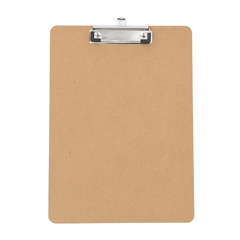 Clip de tablero de madera A4 Clip de tablero de almohadilla de escritura Clip de menú A5 32K Carpeta de almohadilla gruesa Clip de mariposa de escritura al por mayor