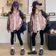 Girls' Baseball Suit Coat 2024 New Big Children's Spring and Autumn Color-matching Korean Top Girl's Casual Letter Jacket