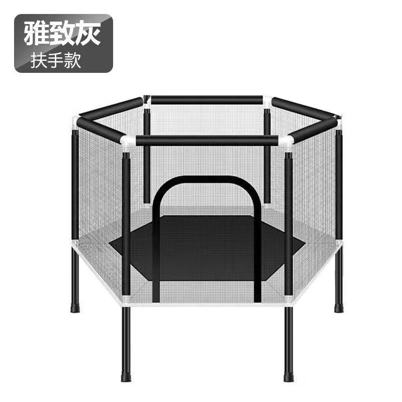 Cama de salto para niños cama de salto doméstica pequeña cama de salto para bebés con barandilla de seguridad cama elástica con tiro