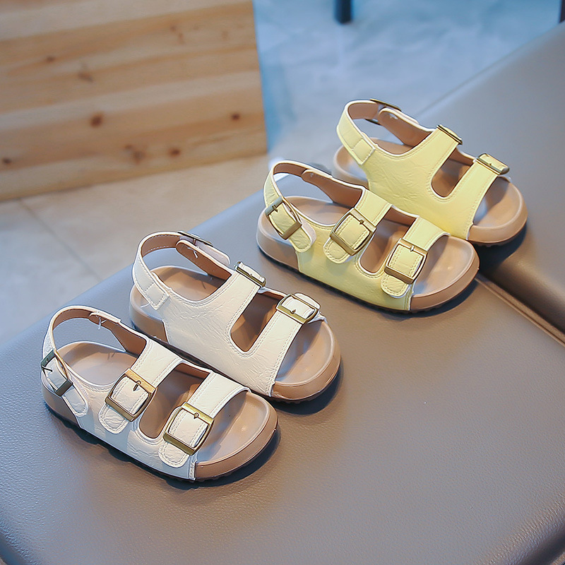 Niñas de verano 2026 nuevas sandalias vacías de moda para niños zapatos casuales variados zapatos burkin tendencia de niños image 5