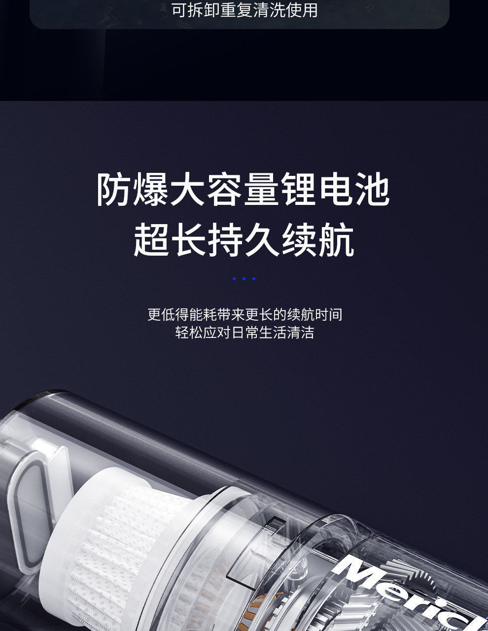 New Wireless Car Vacuum Cleaner, Car-Specific Handheld Brushless Portable Vacuum Cleaner, Small Size with High Suction Power, Wholesale