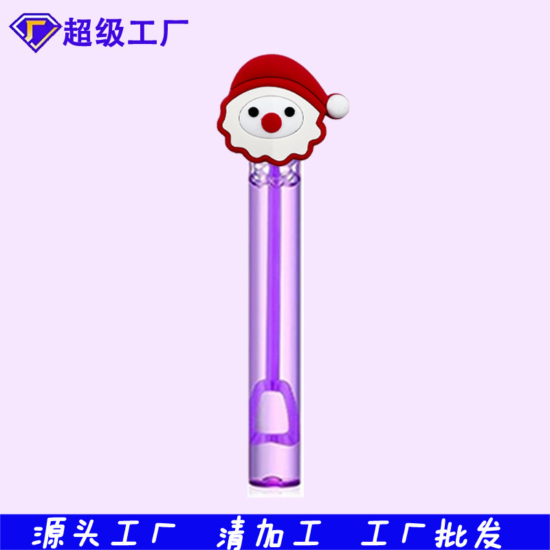 メーカー卸売サンタクロースシリーズバブル水スティックサマーパーティーカラフルなミニバブルスティック装飾ギフト|undefined