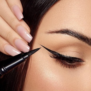 Cross-Border Beauty Long-Lasting Waterproof, Sweat-Proof, Smudge-Proof and Not Easy to Remove Makeup 24H Eyeliner Liquid Eyeliner Pen Sponge Head