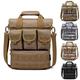 Tactical Outdoor Crossbody Bag for Men and Women, Multifunctional Shoulder Bag, Camouflage Water-Repellent Tactical Lure Bag, Wear-Resistant Handbag