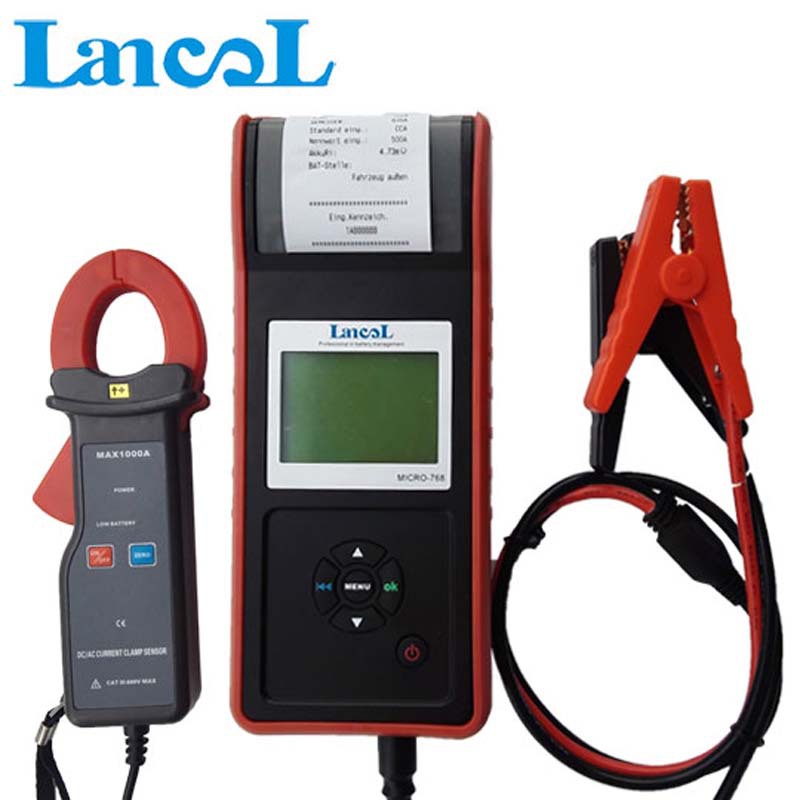 MICRO-768A汽车蓄电池检测仪12/24电瓶检测分析仪带热敏打印