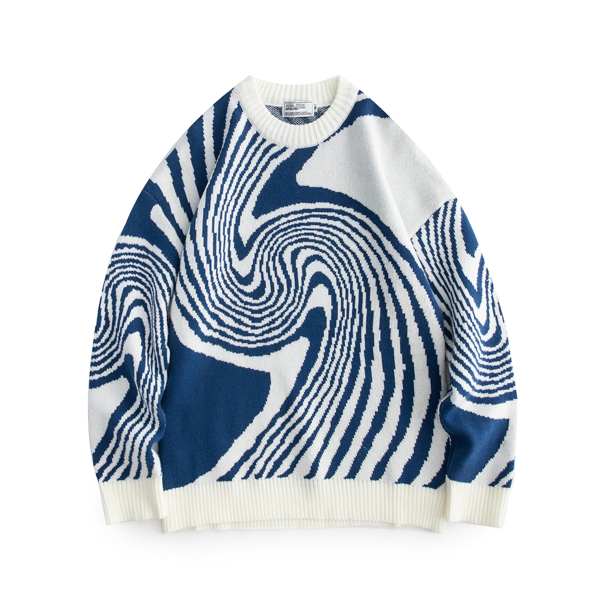 Japanese Winter Trend Ripple Thick Sweater Image 2