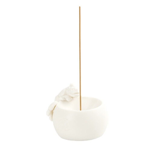 Lucky Pixiu white porcelain incense burner household sandalwood agarwood mugwort incense incense stick incense seat indoor tea table decorations
