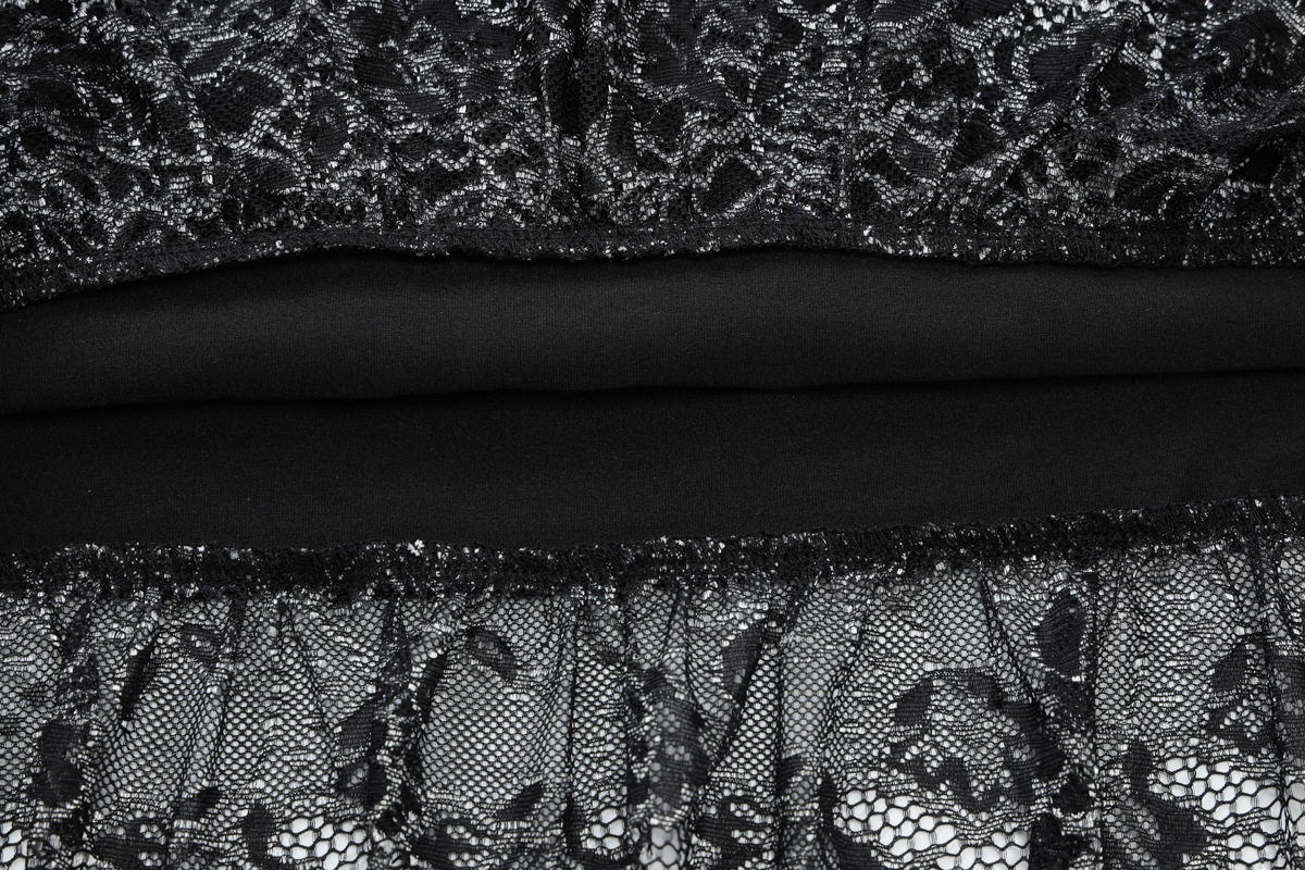 Arrival Sexy Sleeve Chest Wrapped Hollow Out Cutout Top Ultra Short Sheath Slim Fit Skirt Lace Women