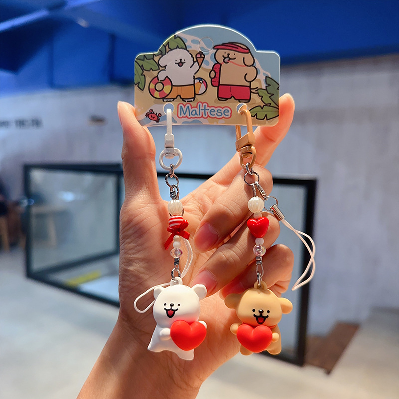 정품 귀여운 라인 강아지 사랑 스타일