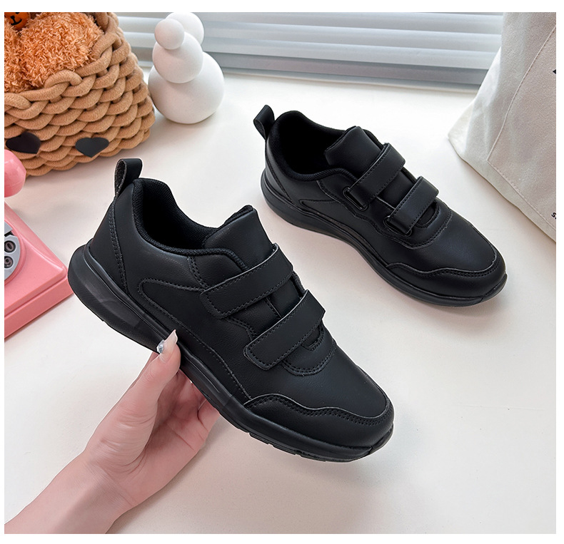 Opiskelijoiden valkoiset unisex-taikasoljella varustetut kevyet pariskunnan tyyliset urheilukoulun tanssikengät_voghion.com