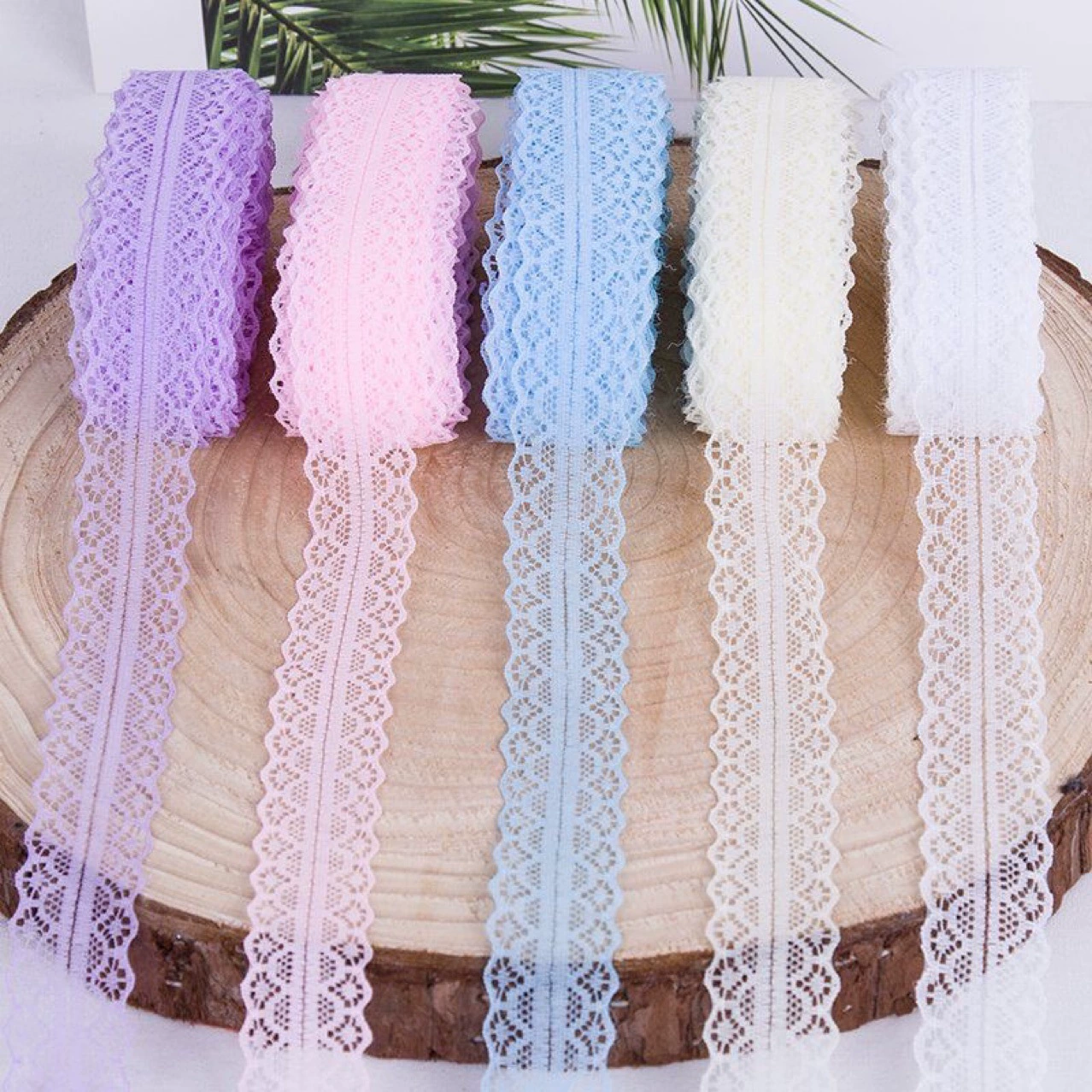 Lace Trim Model 1658-2, Polyester, 3 cm Width, 400 yd Roll, 30 Colors