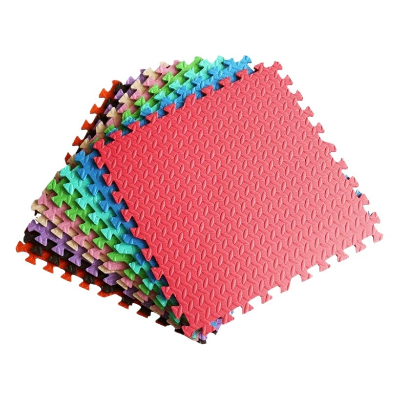 Уровень 2 12 мм листья Крест узор шить коврик из пеноматериала 60*60 толстая нескользящая детская леска для лазания