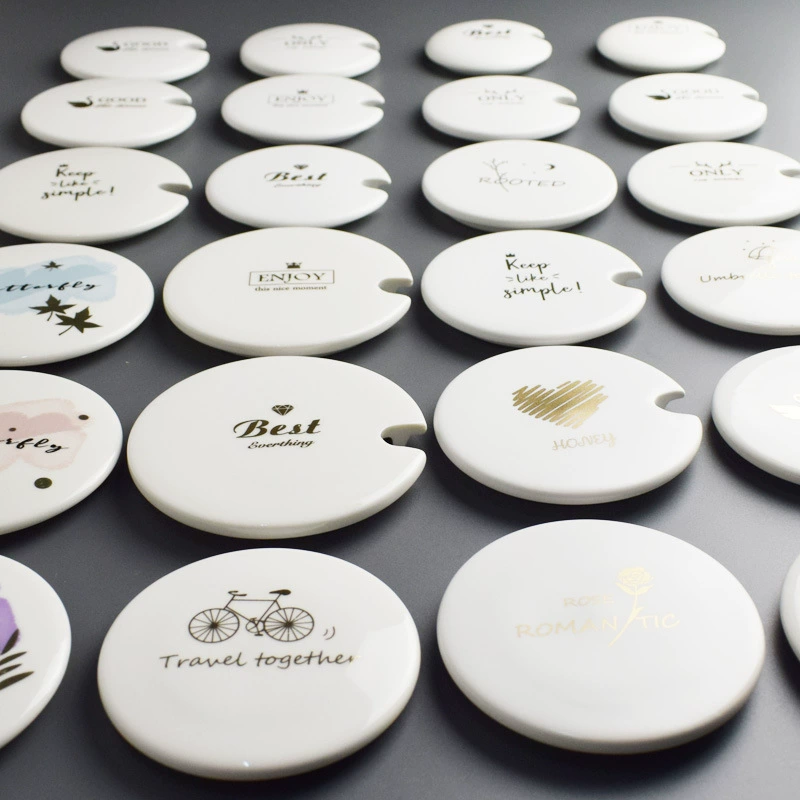 Старомодный песочный горшок крышка одна продажа крышки керамическая чашка крышка пылезащитная большая универсальная круглая бытовая сплошная крышка