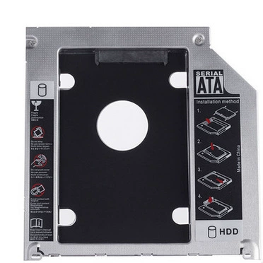 Металлический SATA отсек для жесткого диска для ноутбука Apple, конвертер от DVD-привода к 2,5" SSD/жесткому диску