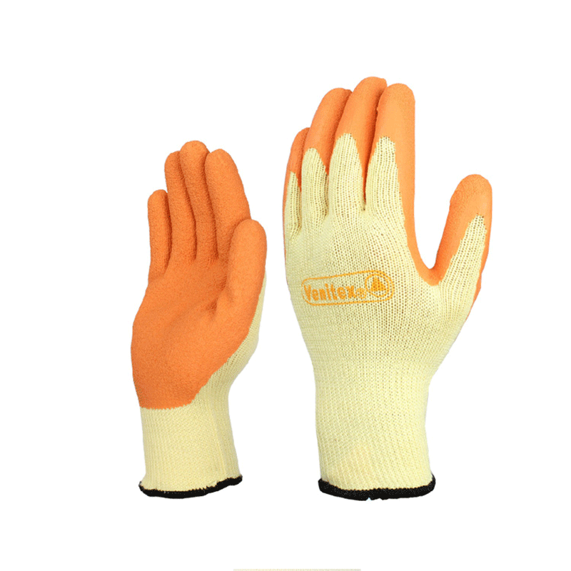 代尔塔 DELTAPLUS 乳胶涂层抗撕裂手套防打滑隔热透气 工业201730