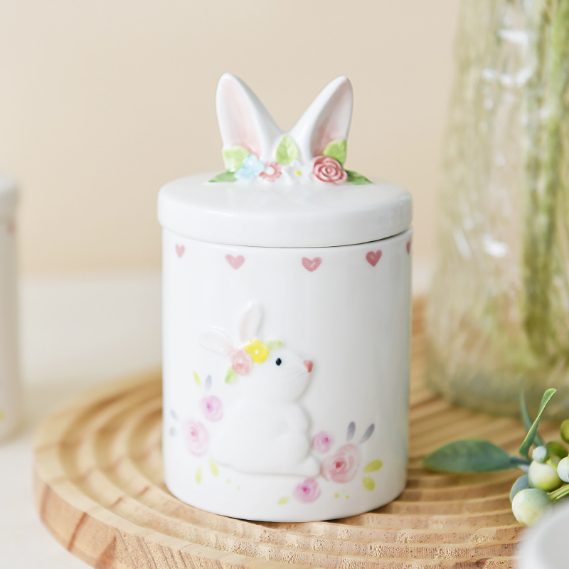 Bai Nian Weir Ceramic Sealed Jar Sugar Jar Creative Candy Storage Jar with Lid Ornaments Decorative Snack Tea Storage Bai Nian Weir Ceramic Sealed Jar Sugar Jar Creative Candy Storage Jar with Lid Ornaments Decorative Snack Tea Storage