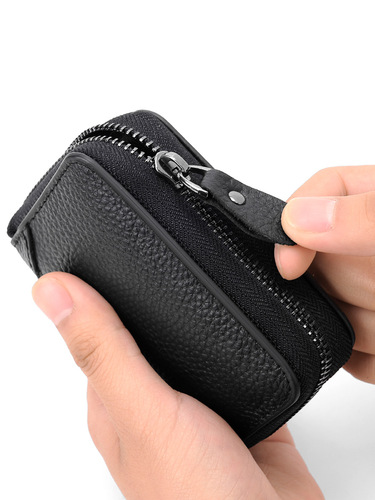 First-layer cowhide driver's license men's genuine pickup bag large capacity accordion bag office card bag multi-card slot factory wholesale