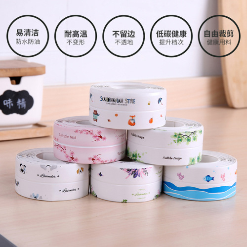 Kitchen waterproof strips, anti-mildew tape, sink stickers, waterproof stickers, toilet seam stickers, bathroom corner stickers, seal strips