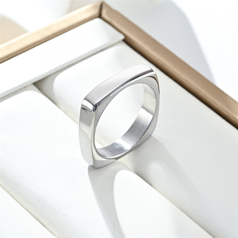 13g Weight Zircon Inlay Material Rings Classification 12, 6 Ring Size 1 Piece Quantity Daily Occasion 304 Stainless Steel Material Letter, Electrocardiogram Pattern All Seasons Season Unisex Gender Polishing Design Elegant, Simple Style Style Elegant Simple Style Letter Electrocardiogram 304 Stainless Steel Polishing Zircon Unisex Rings Men Band Rings 1