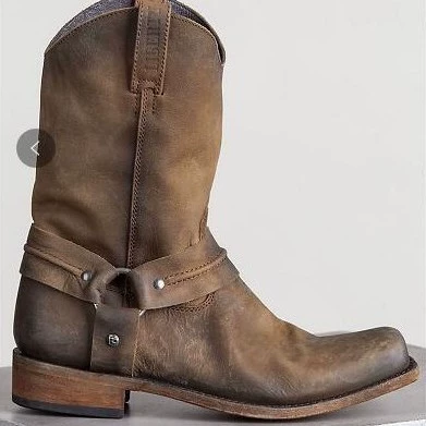 2021 трансграничные, специально для внешней торговли, нейтральные сапоги на низком каблуке с квадратным каблуком, мужские и женские сапоги, мужские сапоги в стиле ретро, оптовая продажа с фабрики