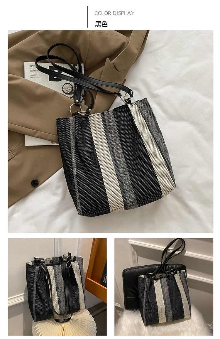 202g Weight Polyester Lining Material Zipper Closure Type Single Shoulder Strap Strap Type Tote Bag Bags Type Casual Occasion Canvas Material Solid Color Pattern All Seasons Season Women's Gender Streetwear Style Square Shape White, Black Color Small Size Small Canvas Streetwear Tote Bag 3