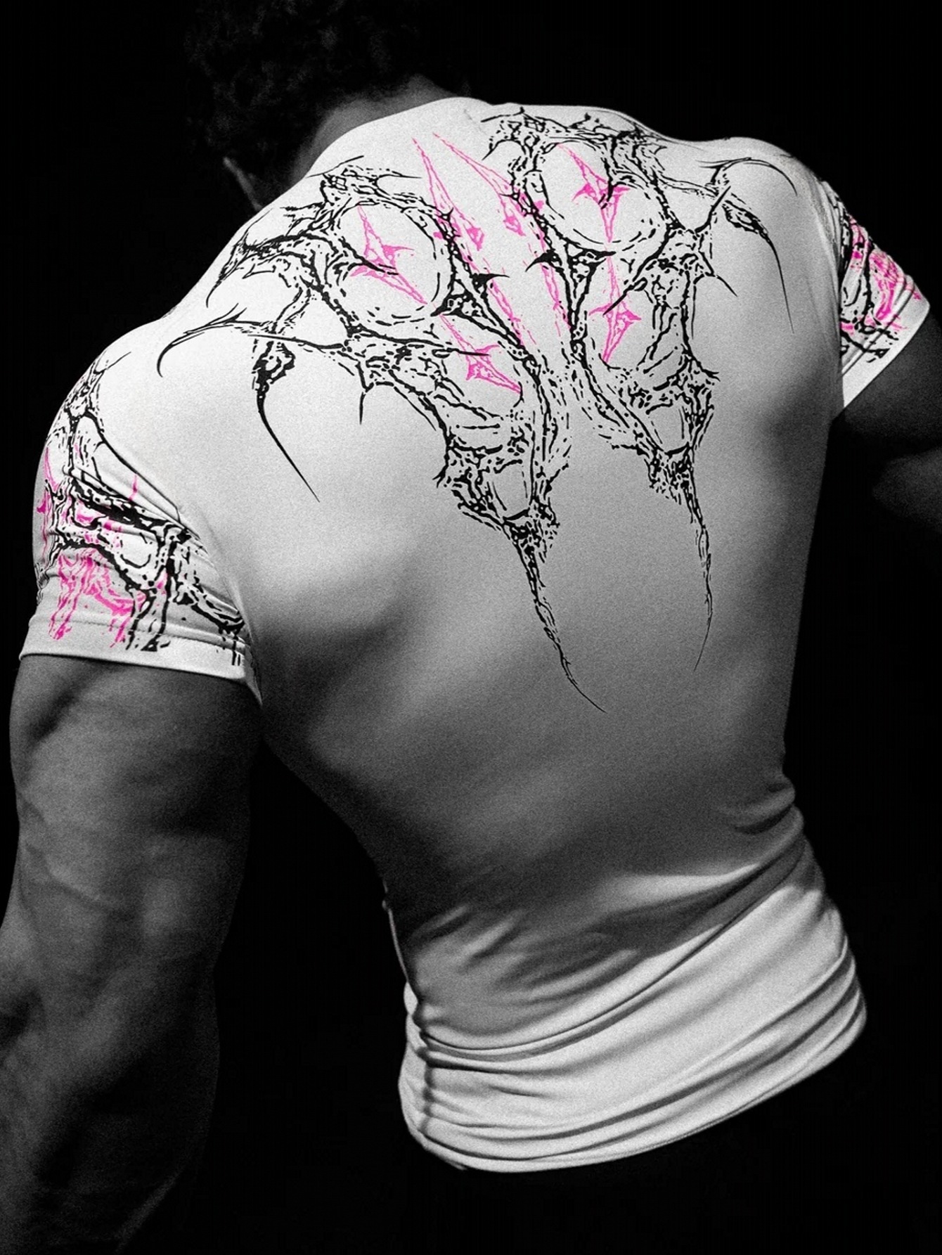 Breathedivinity Men's Fitness Top Sports Training Stretch Tight T-Shirt Cycling Quick-Dry Clothing 008_viptrois.com