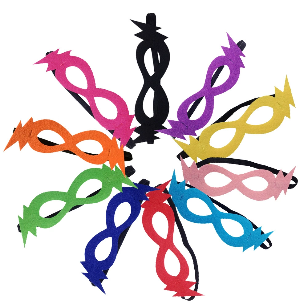 Производители поставляют детскую фетровую маску для глаз, одевающуюся для родителей и детей, реквизит для Хэллоуина