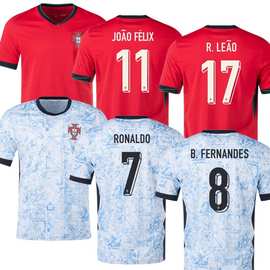 2024新款欧洲杯葡萄牙Portugal 足球服泰版主客场男士球衣Wholes