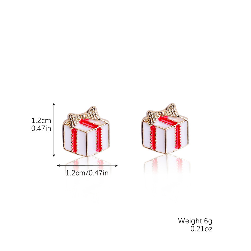 ヨーロッパとアメリカのクロスボーダークリスマスシリーズクリスマスイヤリングサンタギフトスノーフレークイヤリングイヤリングヘラジカ雪だるまイヤリング|undefined
