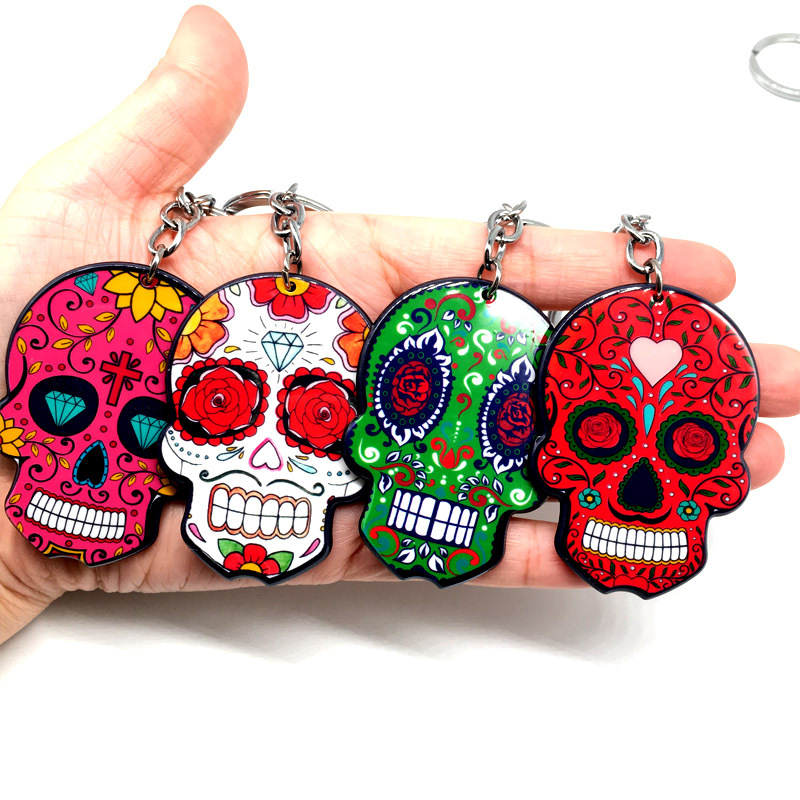 Funny Skull Plastic Bag Pendant Keychain 1 Piece display picture 3