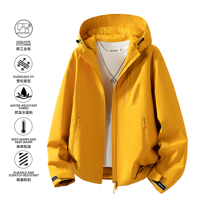 High-quality cross-border wholesale outdoor jackets, padded cotton coats, thickened thermal insulation cotton clothing with hood for men and women