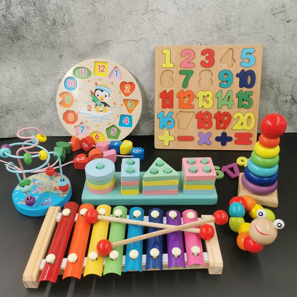 Juguetes educativos para bebés de 1 a 3 años de edad, niños y niñas de un año de edad bebé de ocho tonos música de piano Ilustración educación temprana