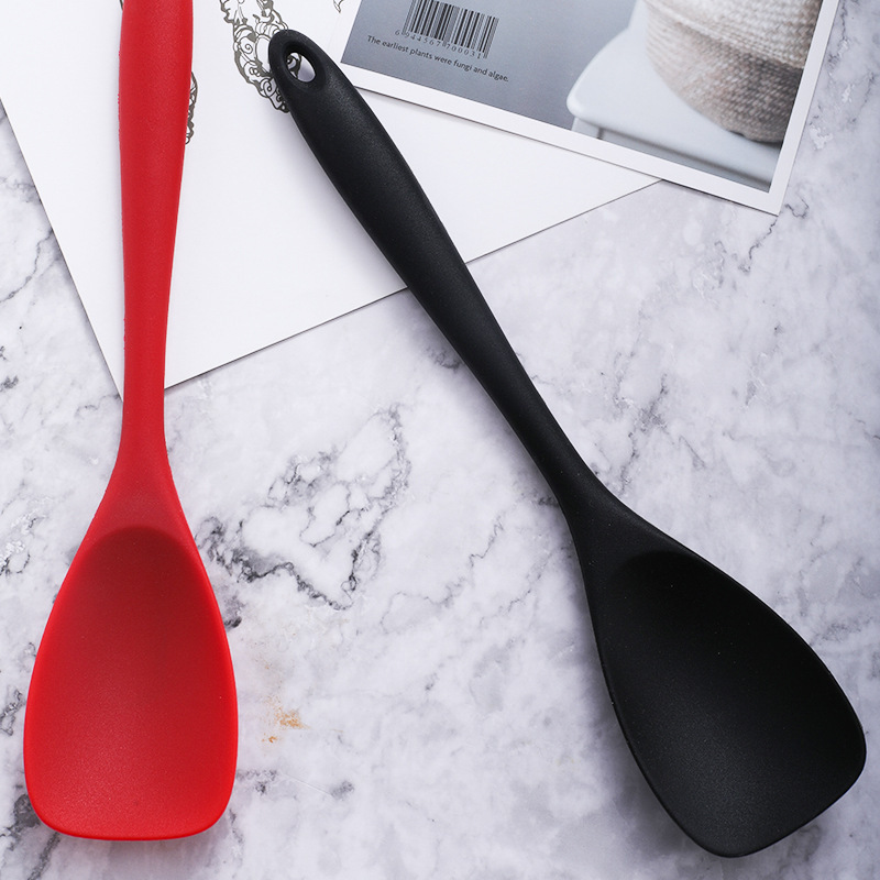 FDA silicona mango largo no seco pala de boca de pato especial se puede colgar cocina de mantequilla de cocina