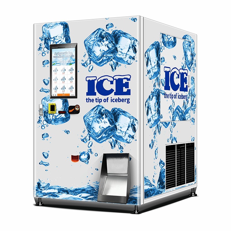 Vendedora automática de hielo Hanlu 24 horas sin autoayuda automática de hielo vendedor automático vendedor automático de hielo vendedor automático