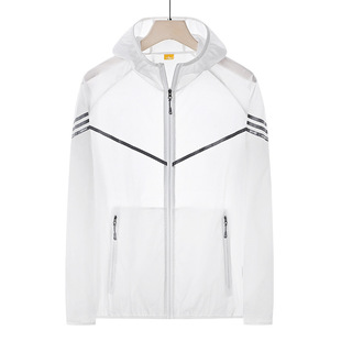 Sunscreen Clothing Women's Thin Summer Windbreaker Coat Outdoor Fishing Sports Skin Clothing Men's Ultra-thin Breathable Sunscreen Clothing