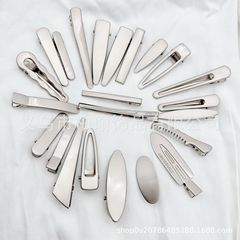 Cold Wind Metal Style Silver Grey Letter Hair Clip Hair Pin for Ears Sweet Cool Style Hair Accessories for Women