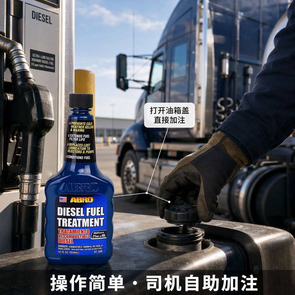 American ABRO diesel additive anti-gelling and anti-wax injector protector for China 6 standard trucks diesel fuel treatment agent