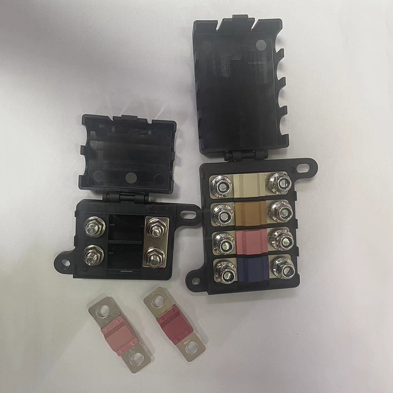小平插螺栓型方形图案2路4路ANS/MIDI保险丝座厂家直供