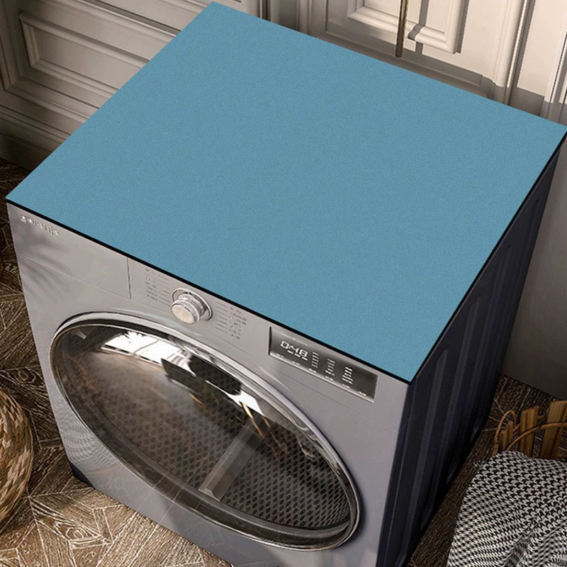 Washing Machine Mat, Modern Minimal Quick-Dry Dustproof Cover, Water-Absorbent, Multiple Sizes