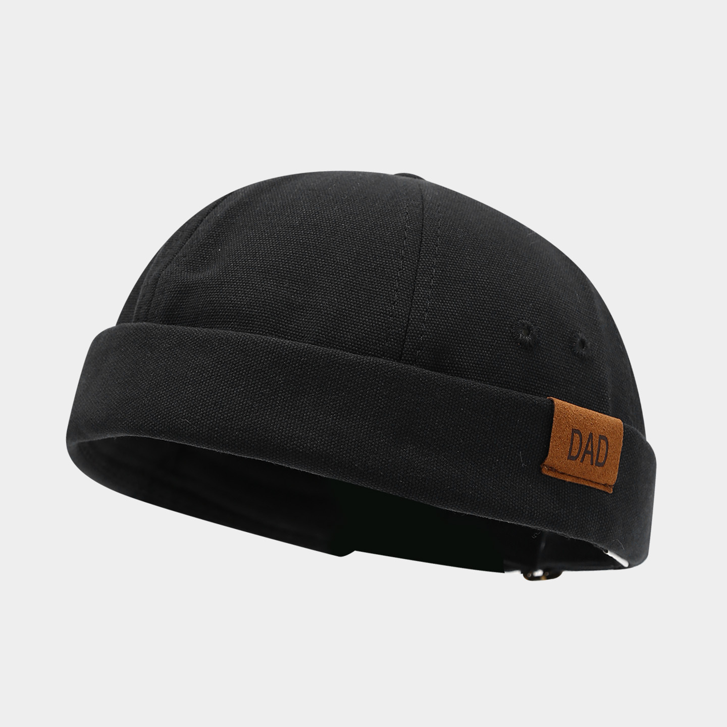 Sombrero de mujer de Moda de Primavera nuevo sombrero de melón retro sin ala estilo coreano versátil sombrero de piso de los hombres de la calle hip hop yuppie sombrero